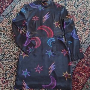 H&M Galaxy Dress Stars Moon